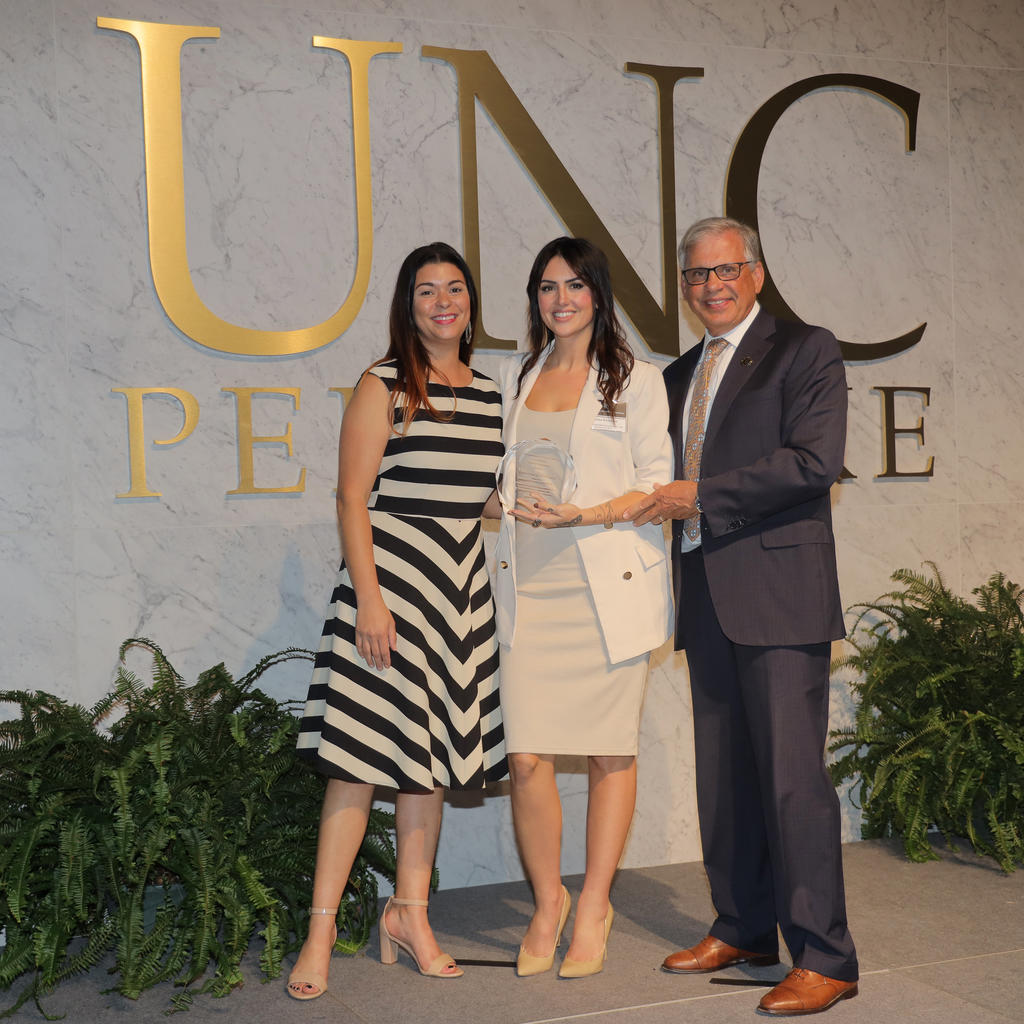 Vanessa Gonzalez was presented with the Distinguished Alumni Award