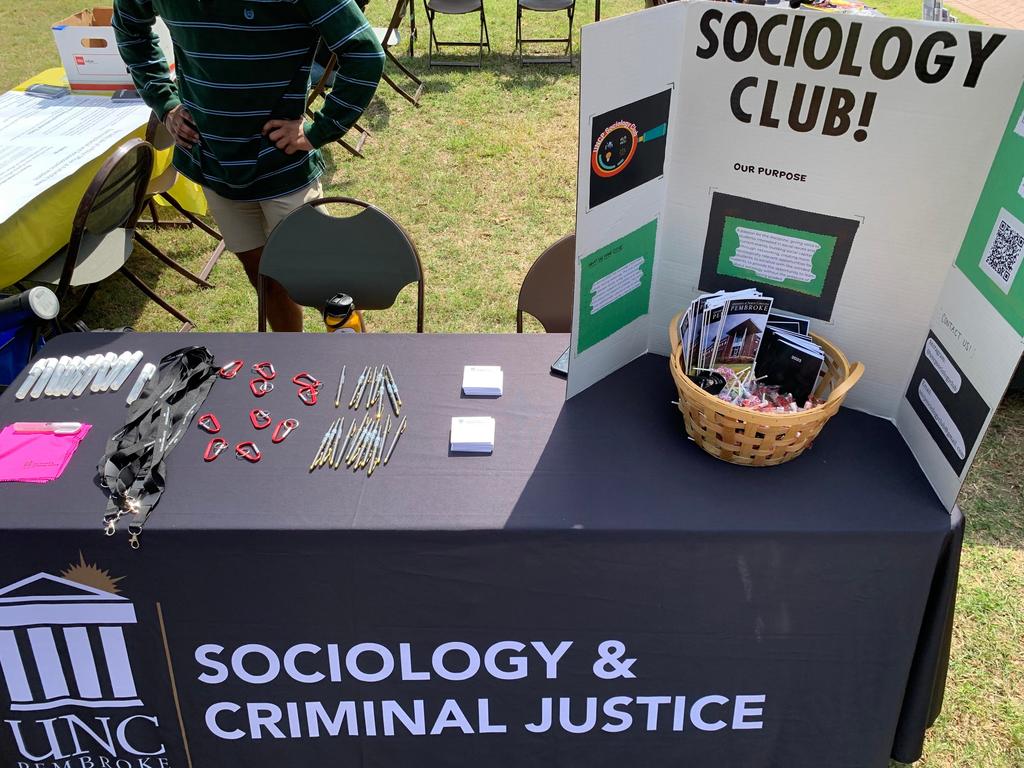 The Sociology Club represents at the STEM Fair on April 5, 2023.