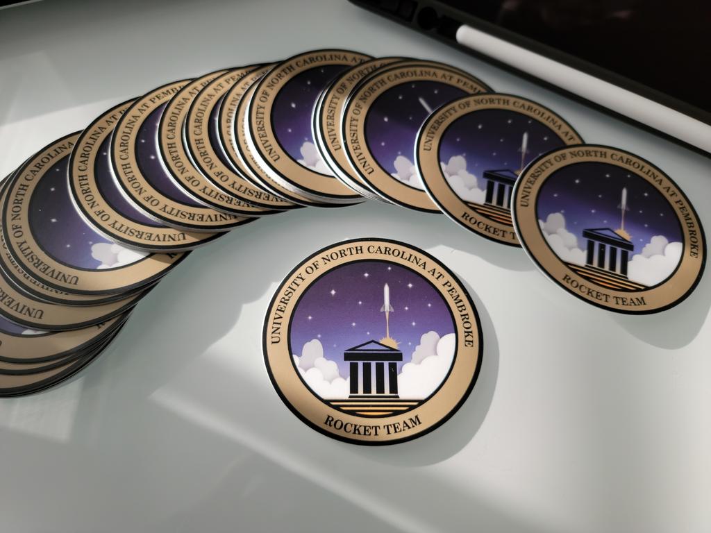 UNCP new team patch stickers