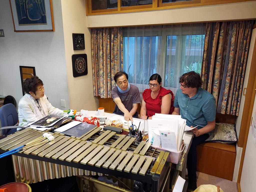 Dr. Joseph Van Hassel visited the home of legendary marimbist Keiko Abe this summer