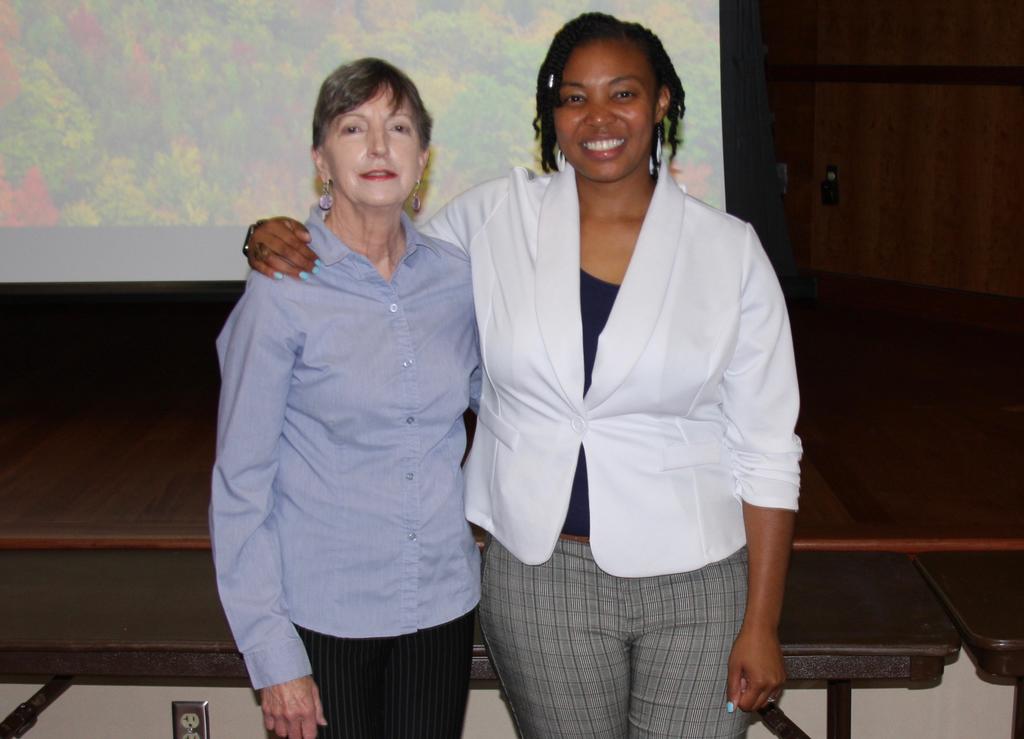 Dr. Lisa Kelly (left) and Carlisha Hall