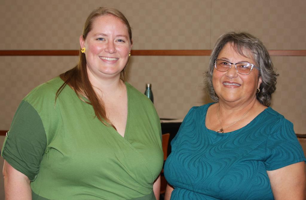 Dr. Amber Rock (left) and Biology Department Chair, Dr. Velinda Woriax