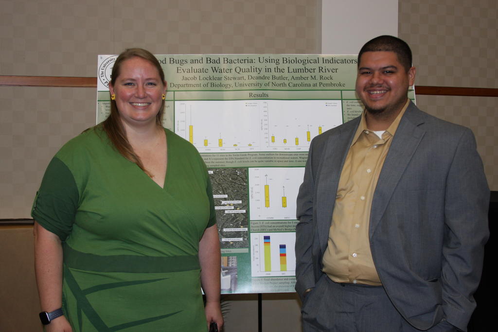Dr. Amber Rock (left) and Jacob Stewart