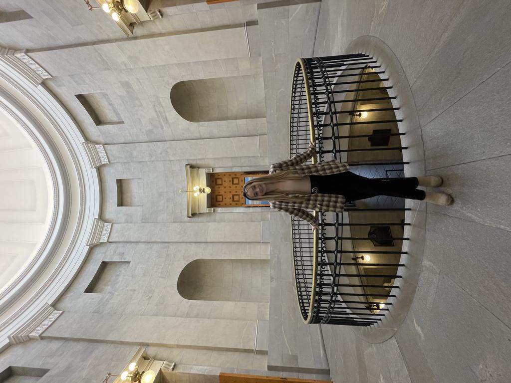 Trinity Murray, '23, pictured at the North Carolina State Capital during her internship