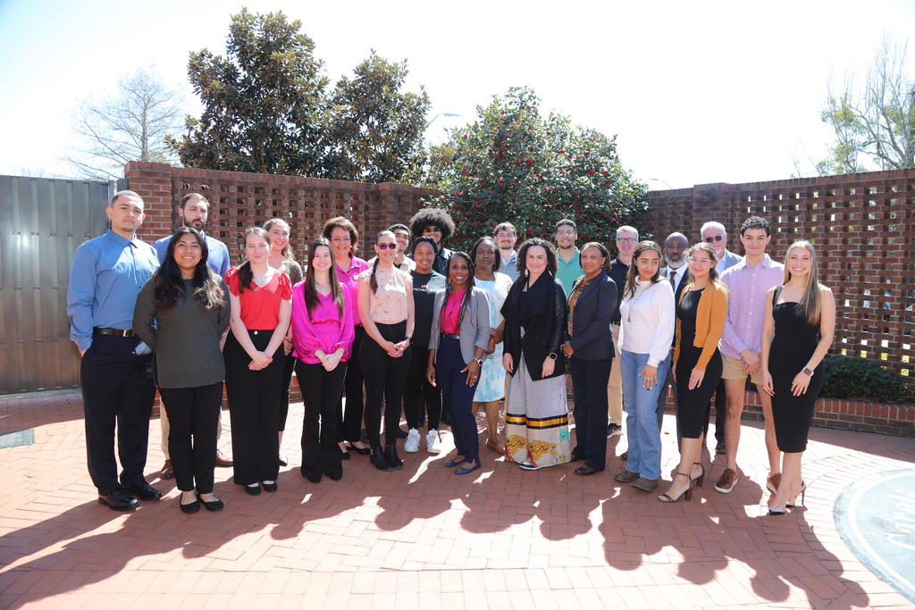 UNCP students engaged with Wake Forest University School of Medicine faculty during a campus visit on March 12, 2024
