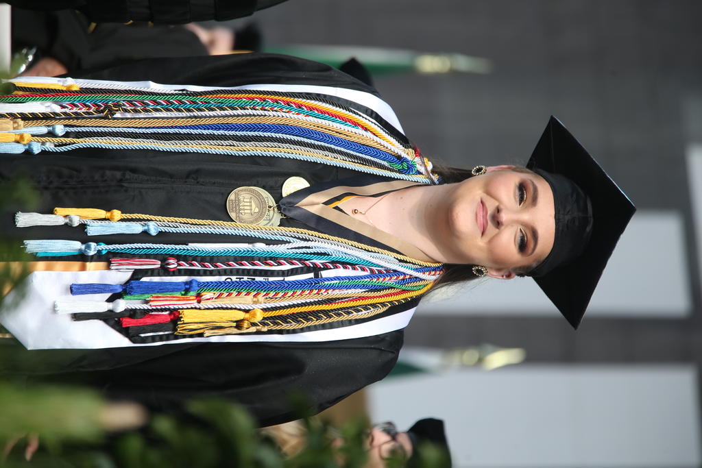 SGA President Aspen Andersson was among the graduates at the 2024 Spring Commencement