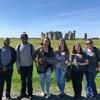 Students in Dr. Jamie Litty's World Media class visited Stonehenge during a recent trip to Europe. DePaul Barron, far left, Marcus Shoffner, Kayla Carson, Samantha DeBusk, Sara Goldsberry and Stephanie Reeder