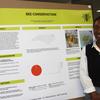 Nia Brown is shown presenting her research during the 2023 UNCP PURC symposium