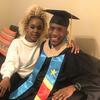 Paula Mukau and her brother, Sam, at his graduation ceremony at UNCP in 2021