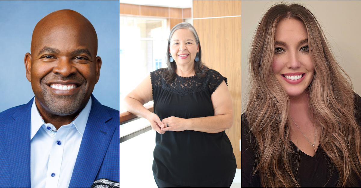 Newy Scruggs (left) Dr. Sandra Locklear, Dr. Alexandria Pilot Chambers