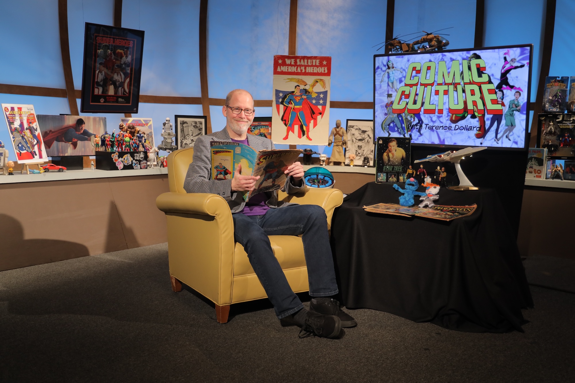 comic culture UNCP mass comm studio