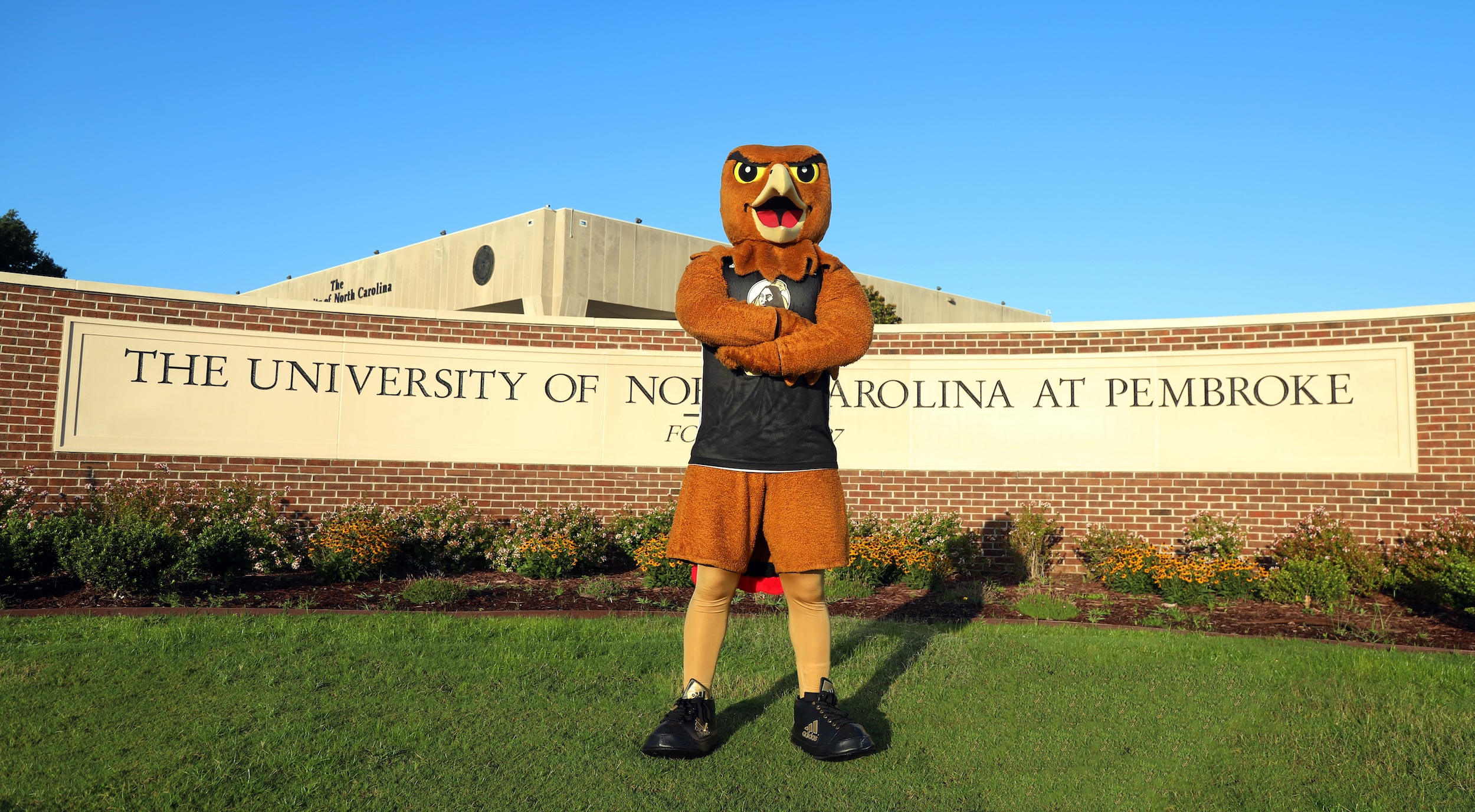 Brave Hawk front entrance UNC Pembroke