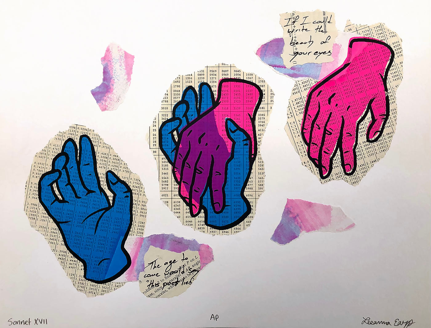 Leeanna Earp Screenprint and Collage