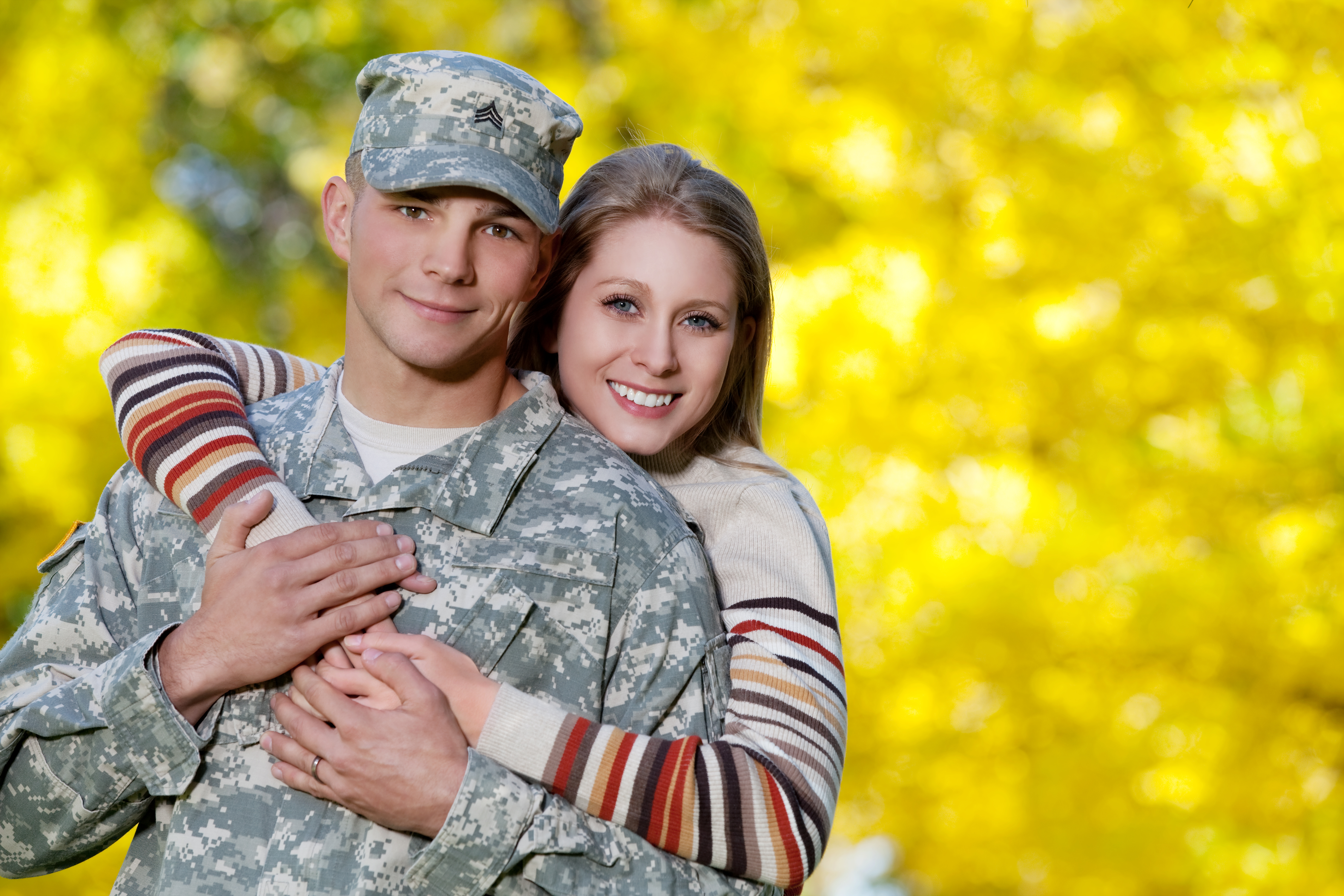 Military guy with spouse