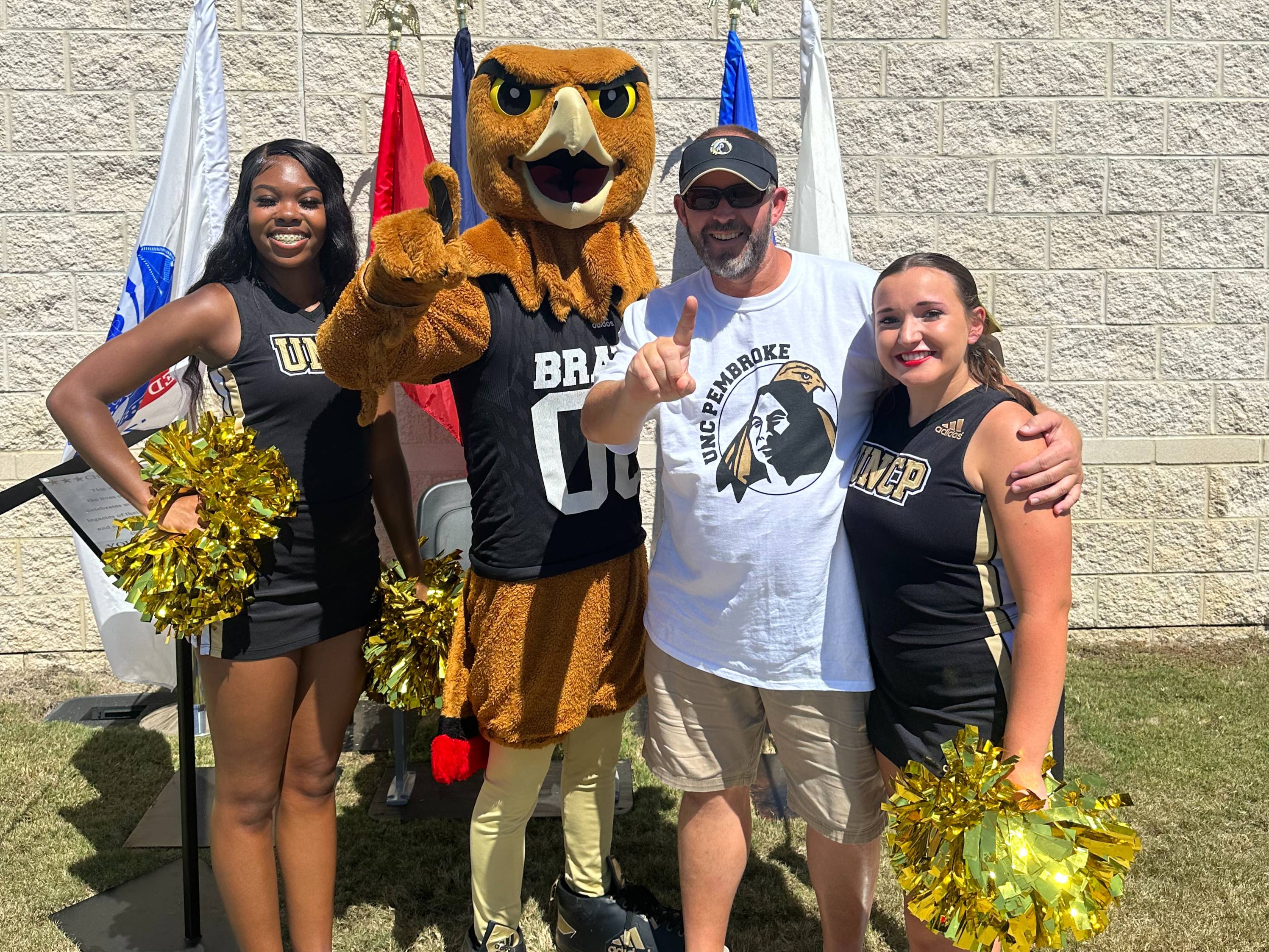 students bravehawk and parent UNCP