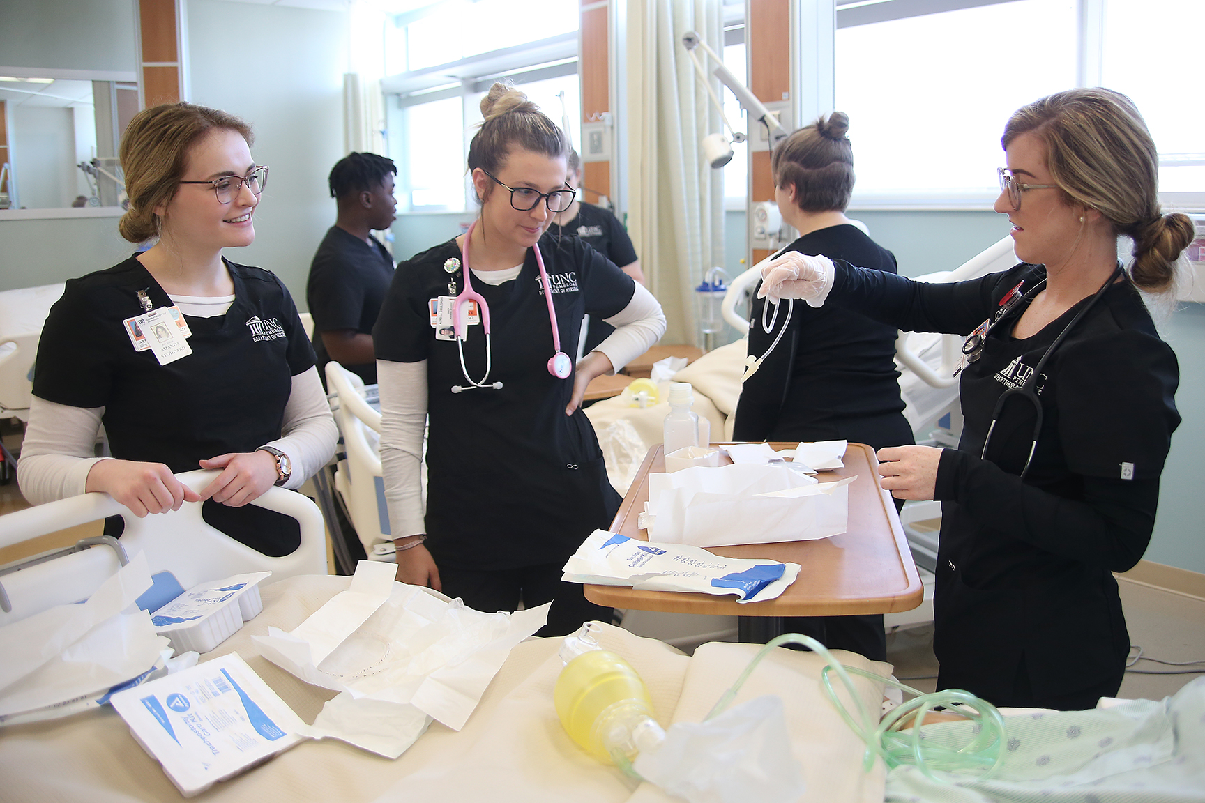 Nursing Students during lab
