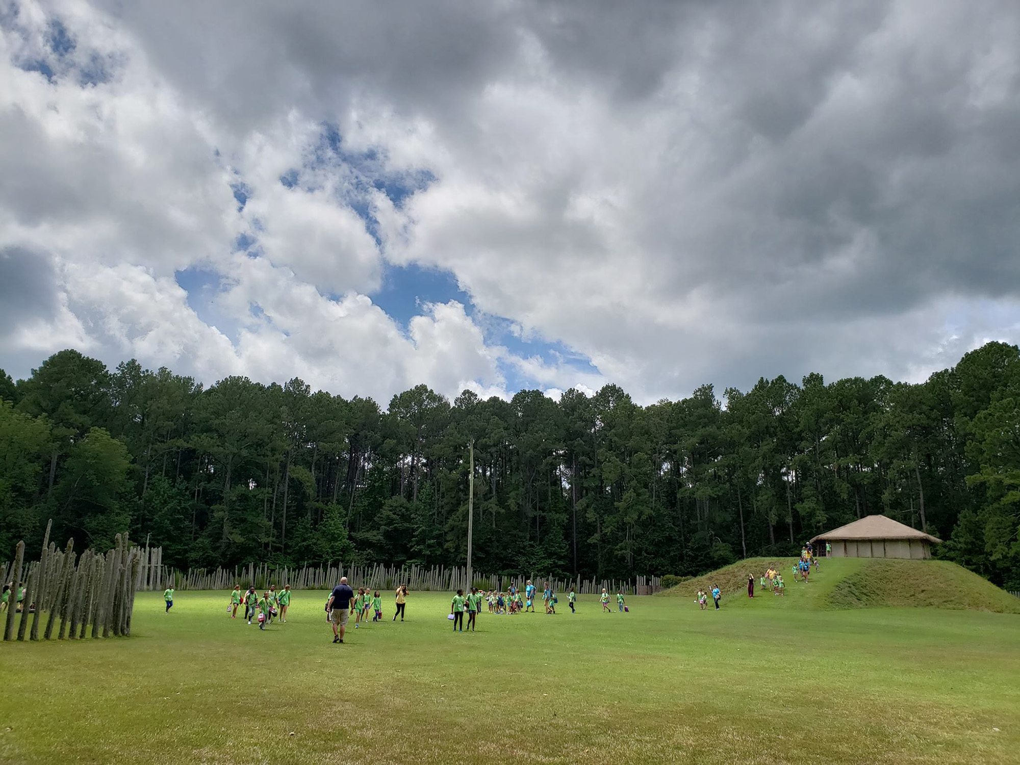 A view of Town Creek Indian Mound