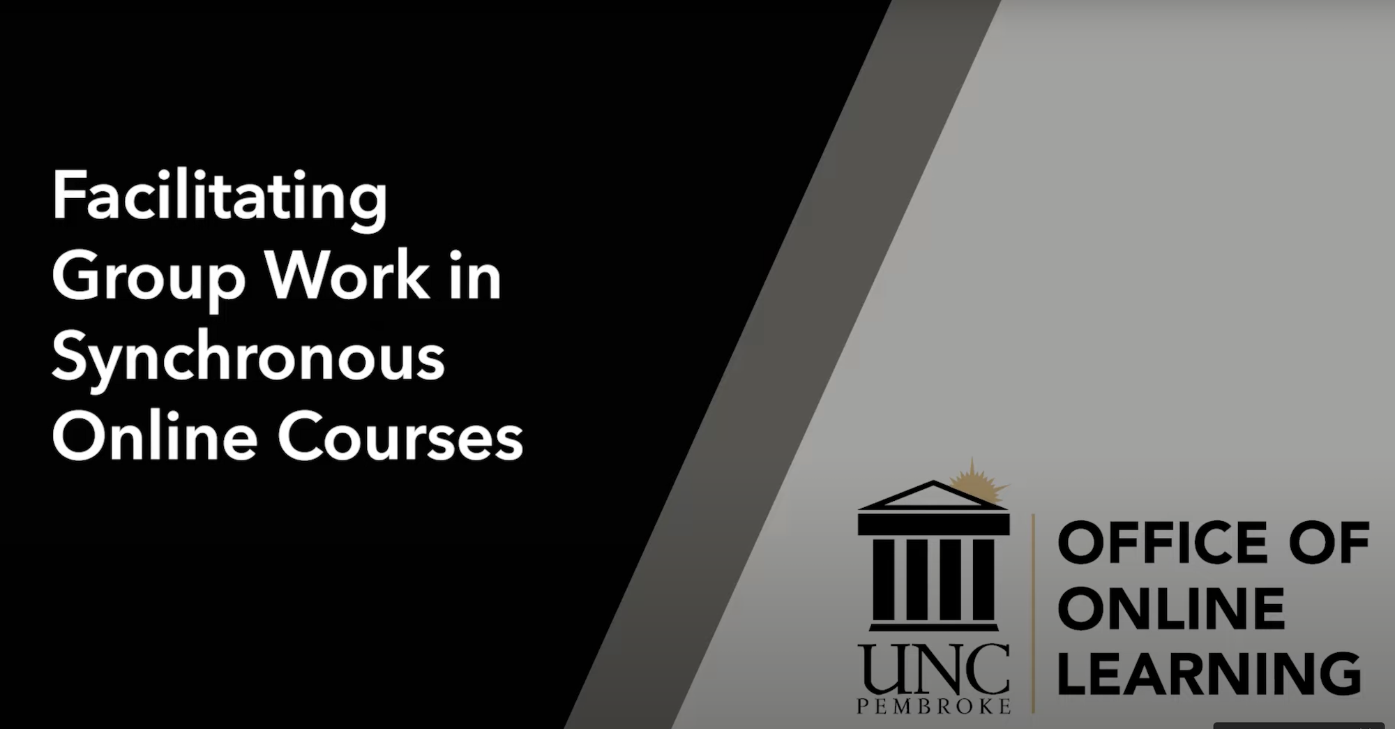 Group work Synchronous online courses YouTube thumbnail