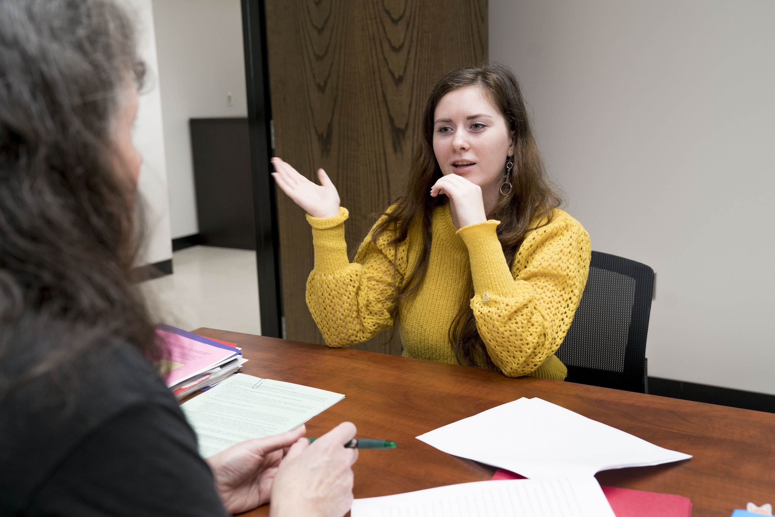 female being advised uncp