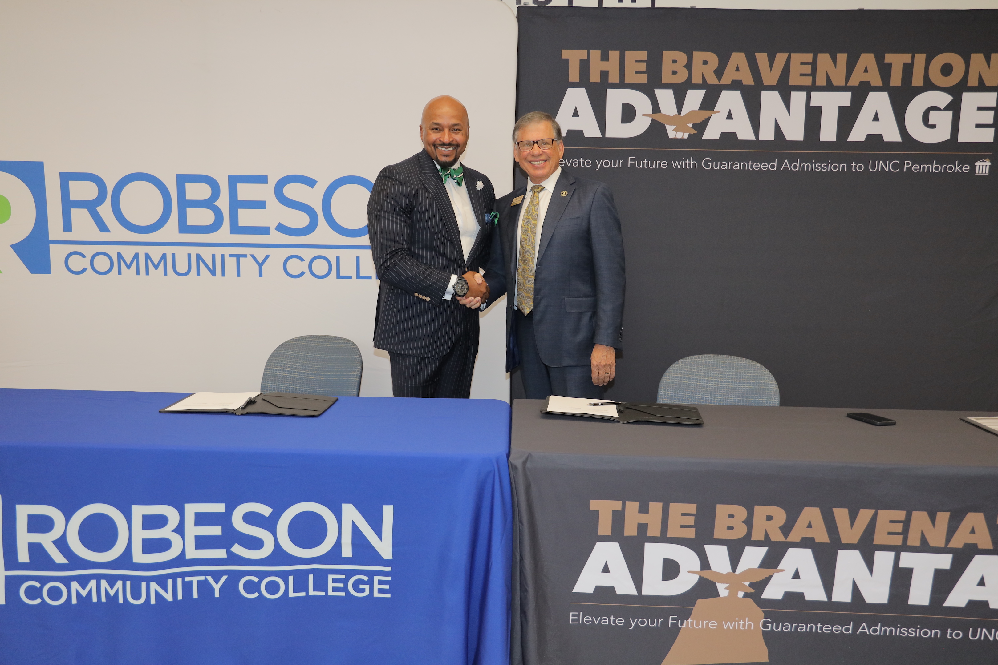 Dr. Johnny Smith and Chancellor Robin Gary Cummings