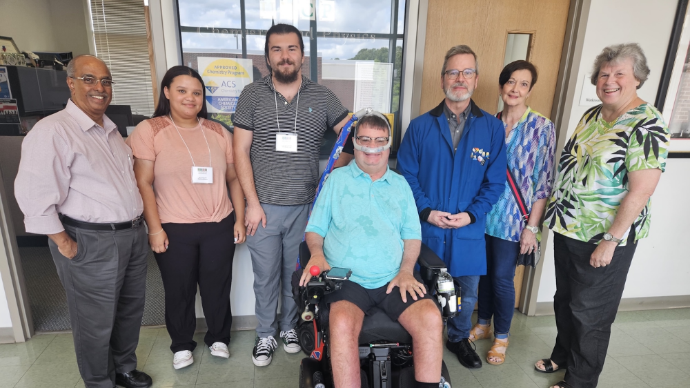 Tim Ritter with former colleagues