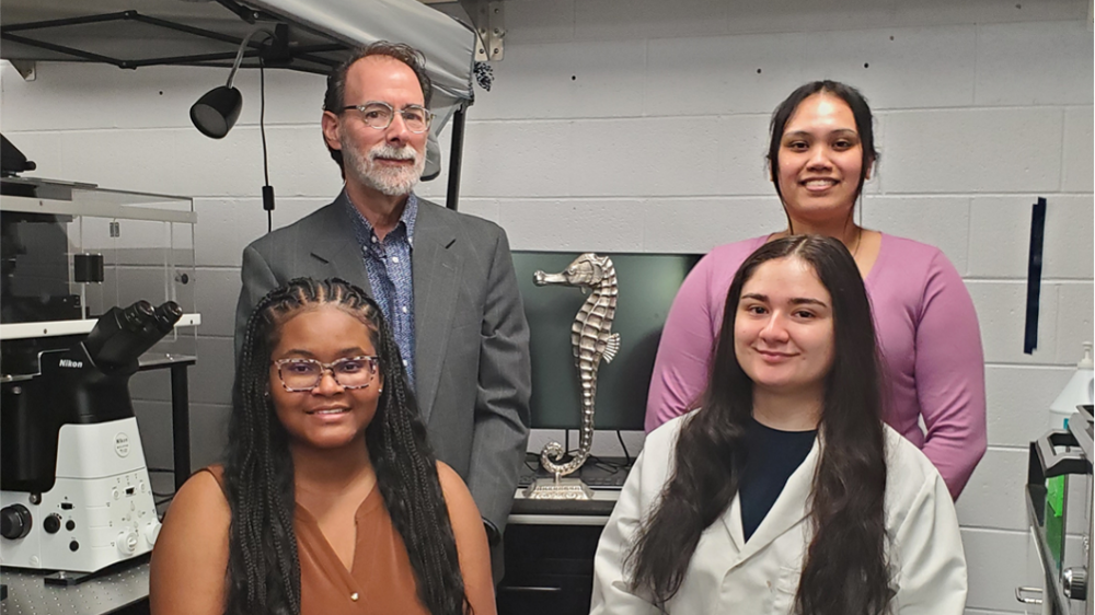 Dr. Ben Bahr with members of his research team