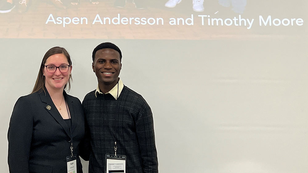 Aspen Andersson and Timothy Moore