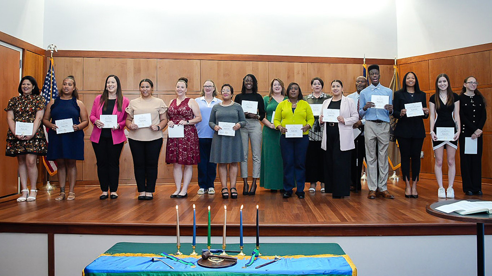 New members of the Alpha Chi National College Honor Society