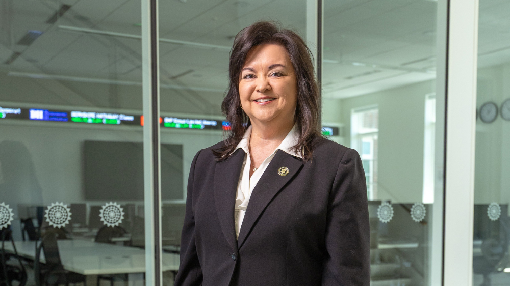 Dr. Dena Breece, chair of the Department of Accounting, Finance and Information Technology Management at UNC Pembroke