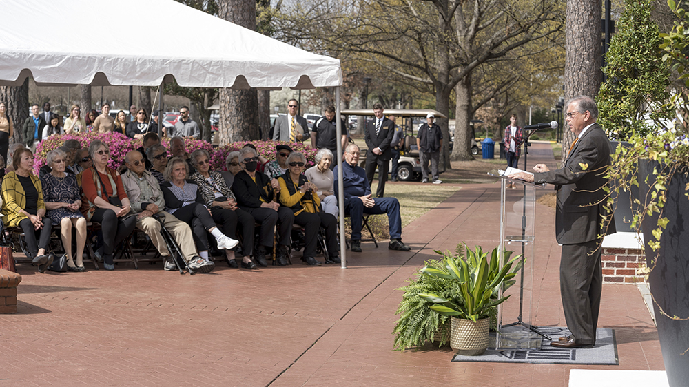 Chancellor Robin Gary Cummings speaks during Founders' Day Celebration