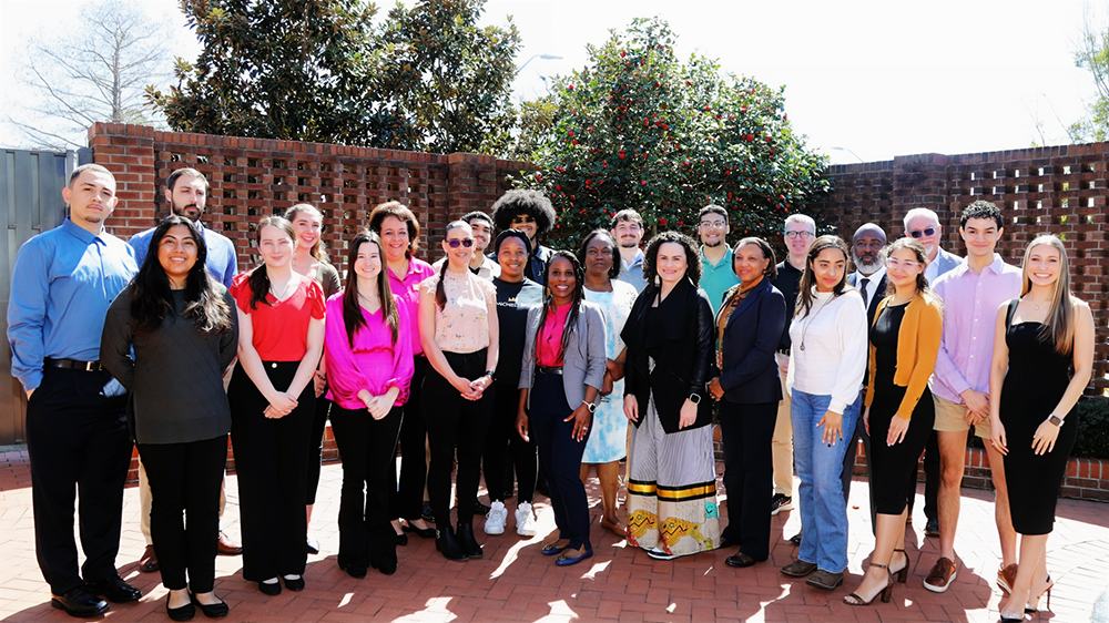UNCP students engaged with Wake Forest University School of Medicine faculty during a campus visit 