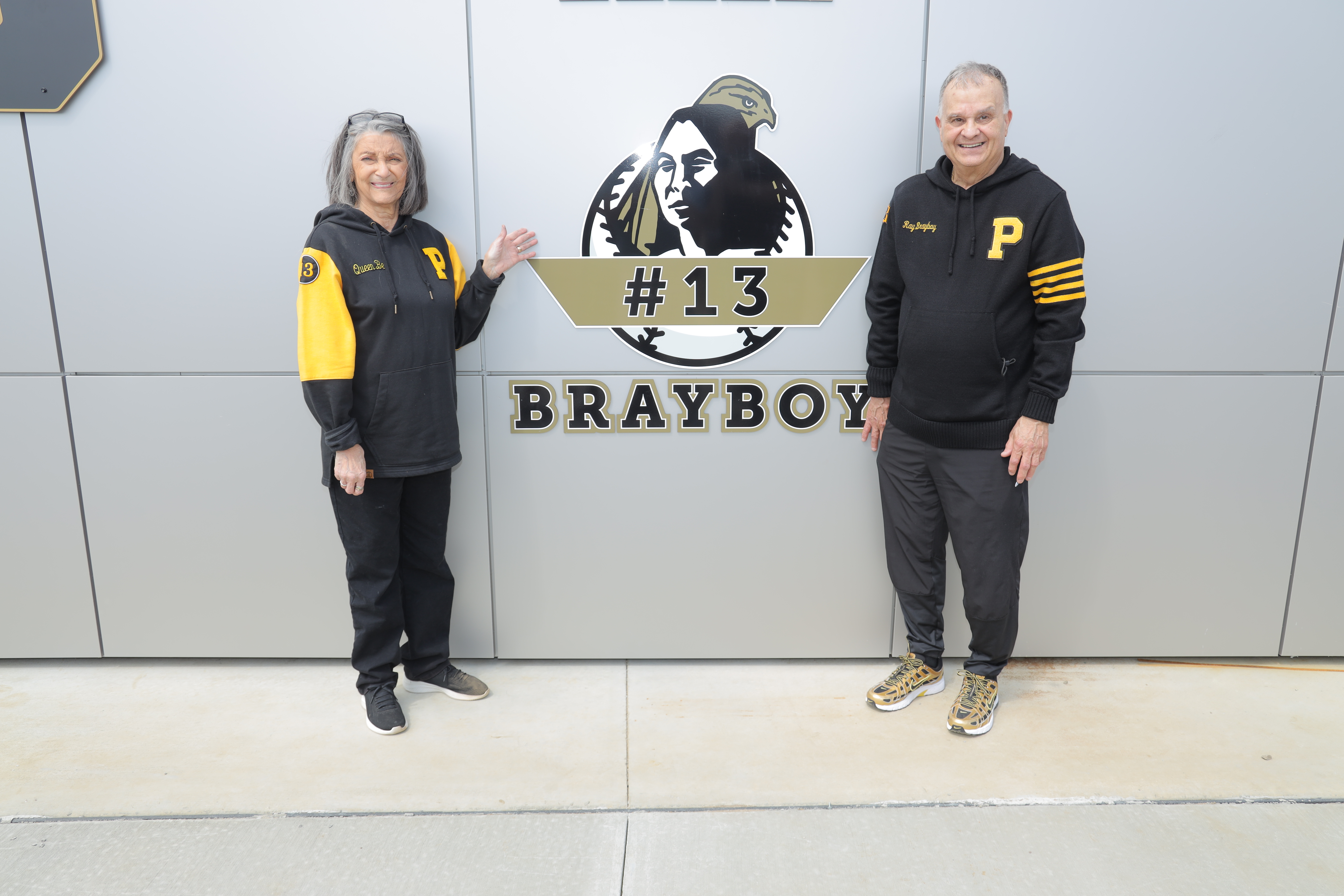 Ray Brayboy honored at UNCP jersey retirement ceremony.