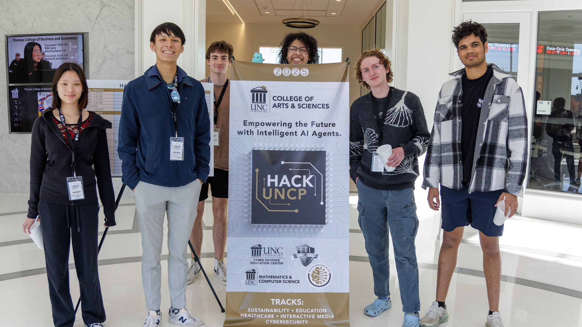 Hackathon students UNCP