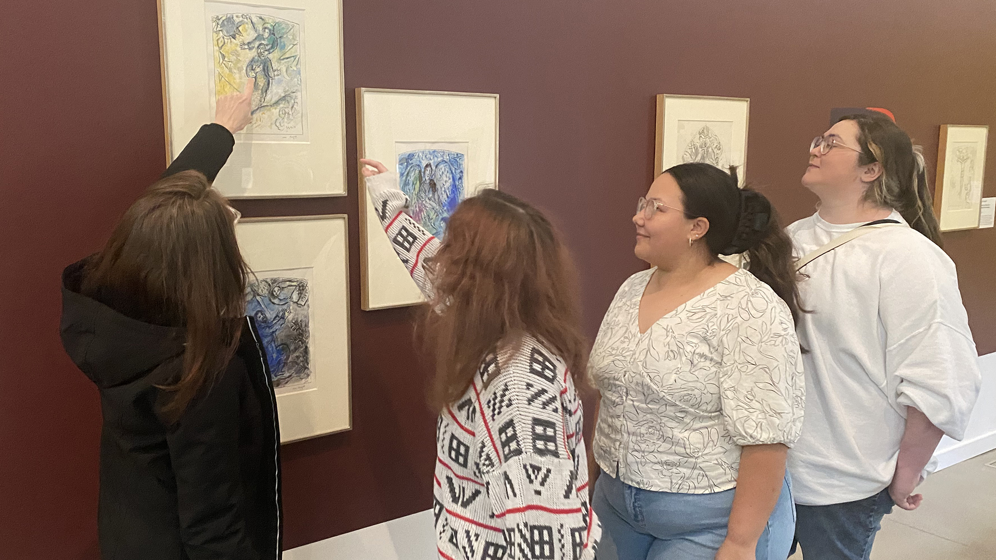 UNC Pembroke art students tour NYC art museums.