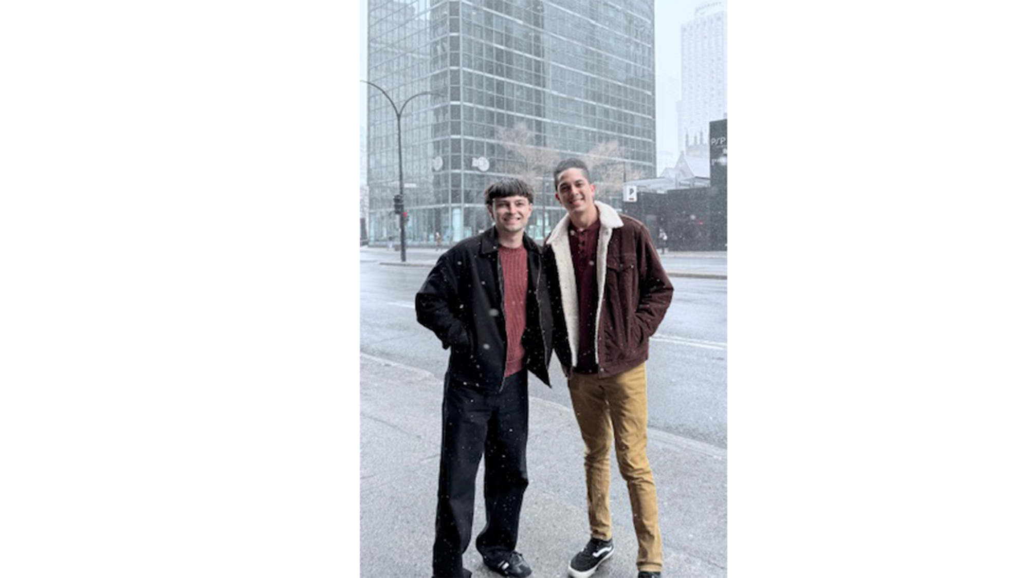 Two REACH Fellows posing for the camera in Montreal