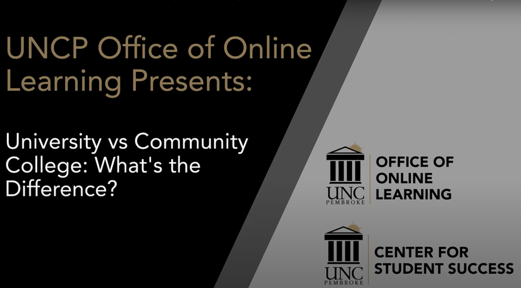 University vs Community College youtube thumbnail