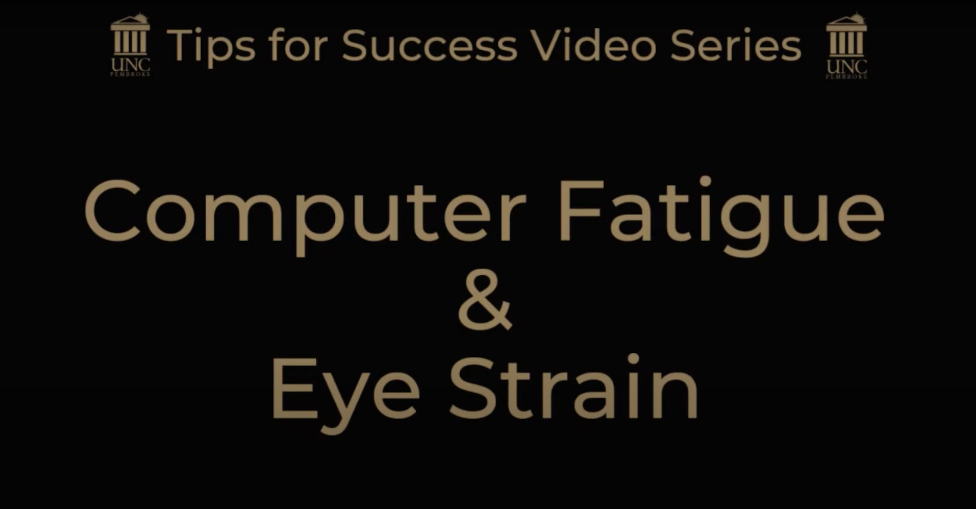 computer fatigue & eye strain youtube thumbnail