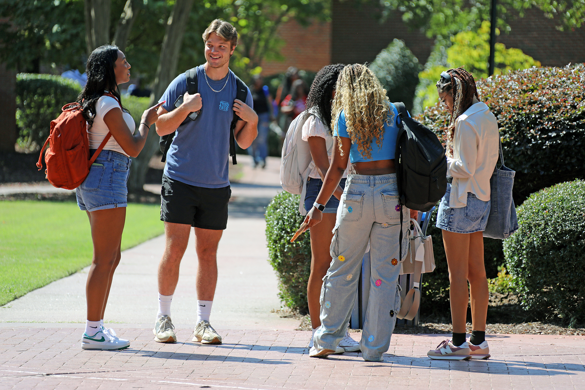 Students on campus