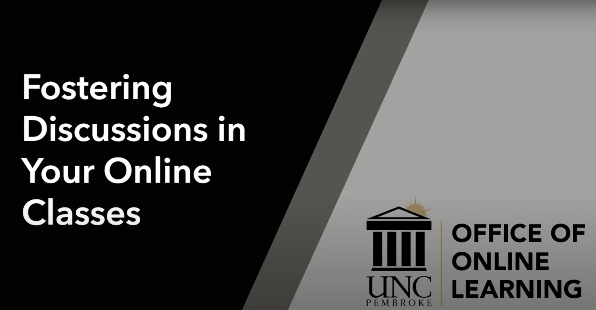 Fostering Discussions in your online classes youtube thumbnail