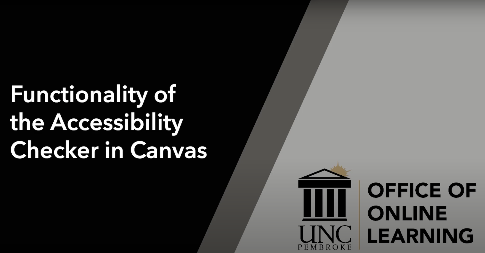 Functionality of the Accessibility Checker in Canvas youtube thumbnail