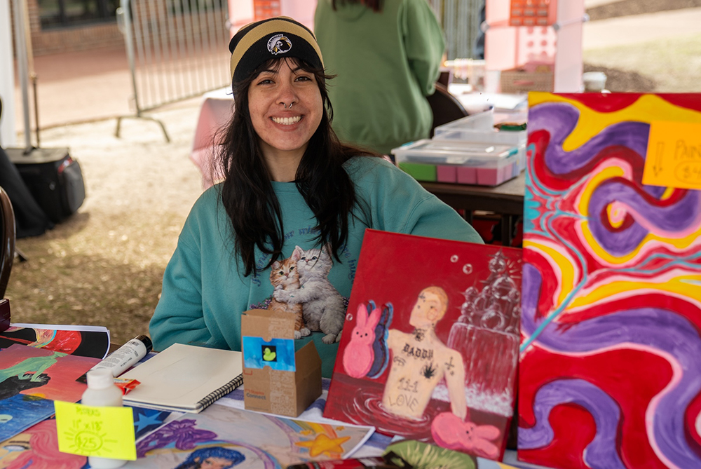 Art Club Sale UNCP girl smiling