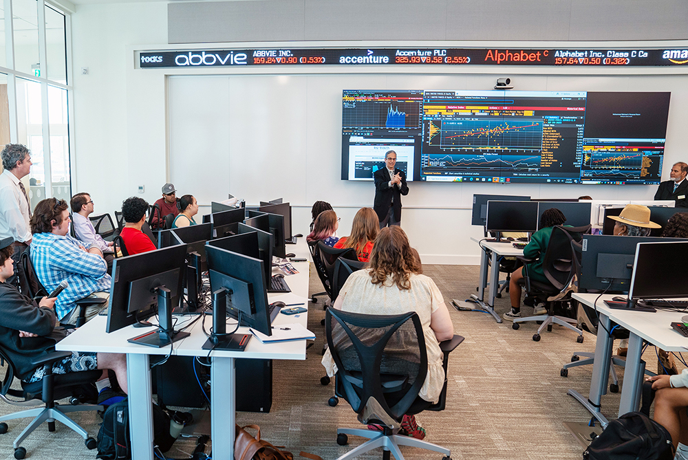 students in fnancial planning class at UNCP