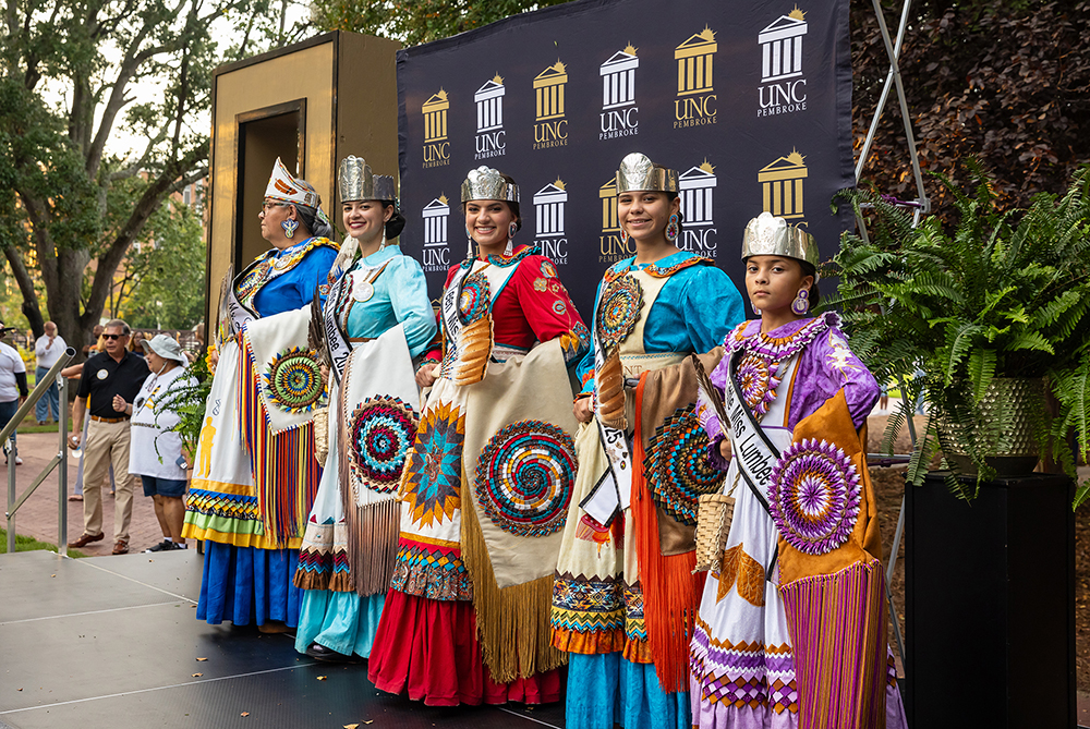 Lumbee Ambassadors at a UNCP event