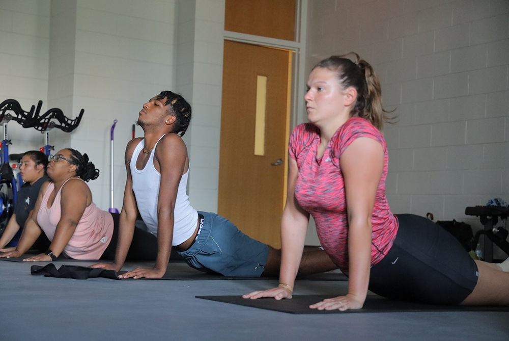 UNCP Yoga class