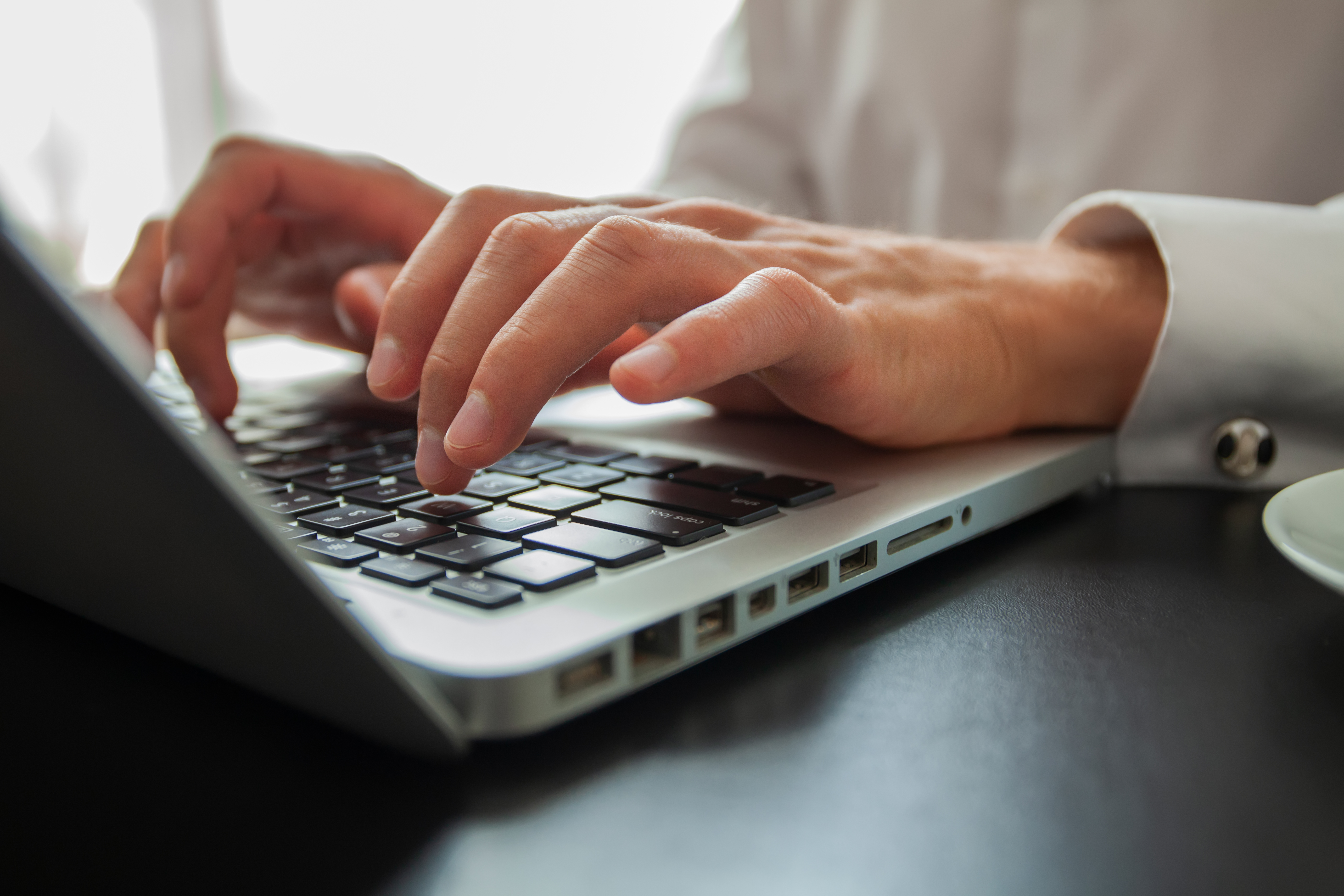 Typing on a computer