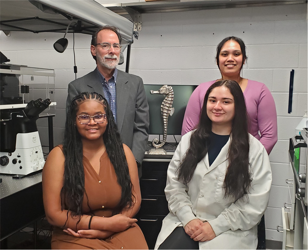 Dr. Ben Bahr with members of his research team