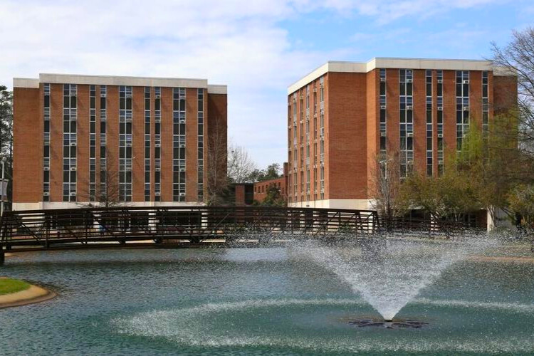 Exterior of North Hall and Belk Hall