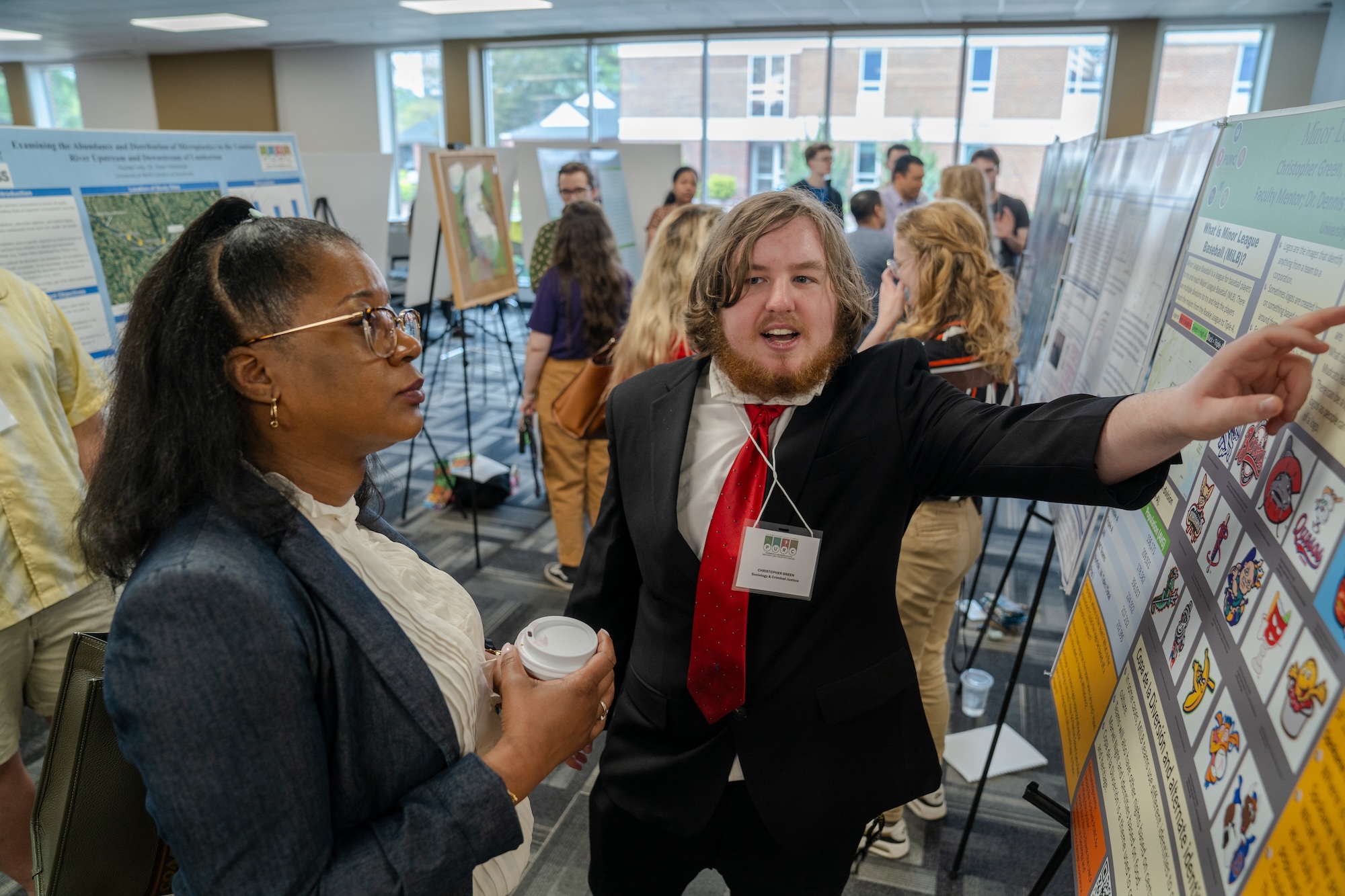 PURC Symposium Geology Geography student presenting