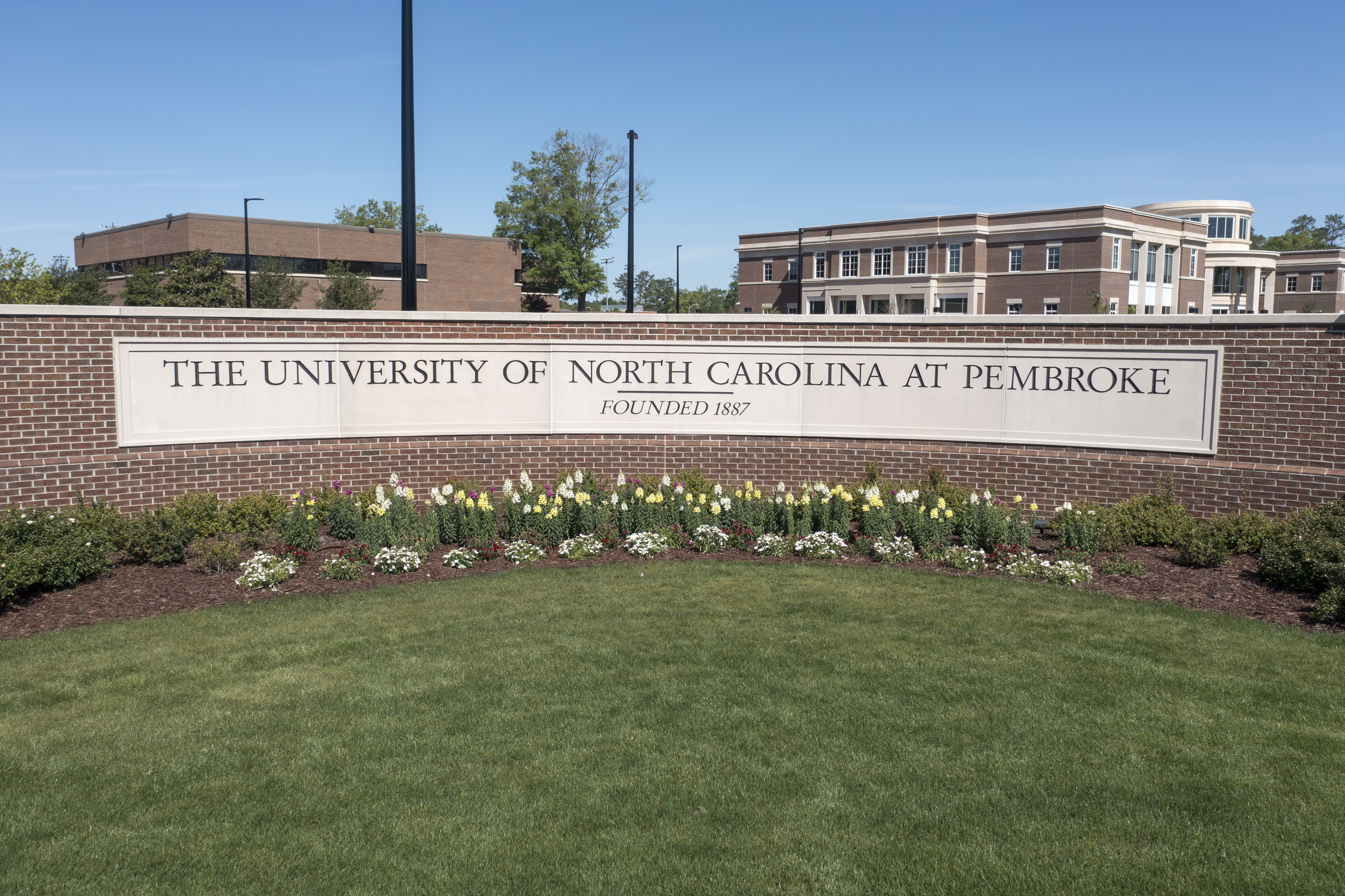 front campus entrance UNCP