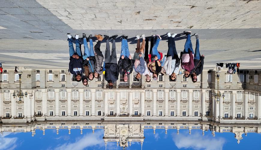 Dr. Natalie Love and World Languages Program students visit El Palacio Real.